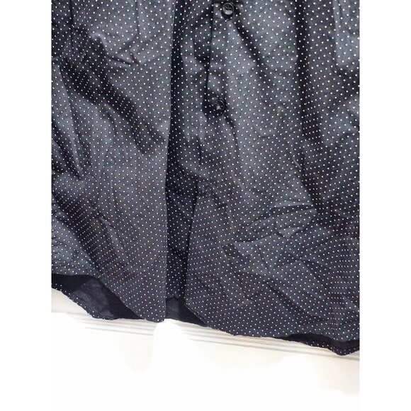 Denim & Flower Mens Black Polka Dot Long Sleeve Button-Down Shirt Size L - Picture 4 of 13